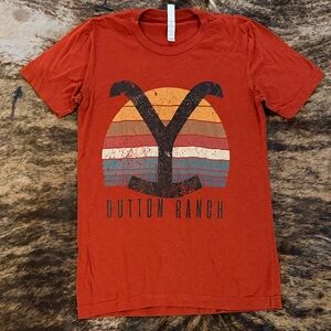 Bella Canvas Rust Short-Sleeve Tee with Retro Graphic